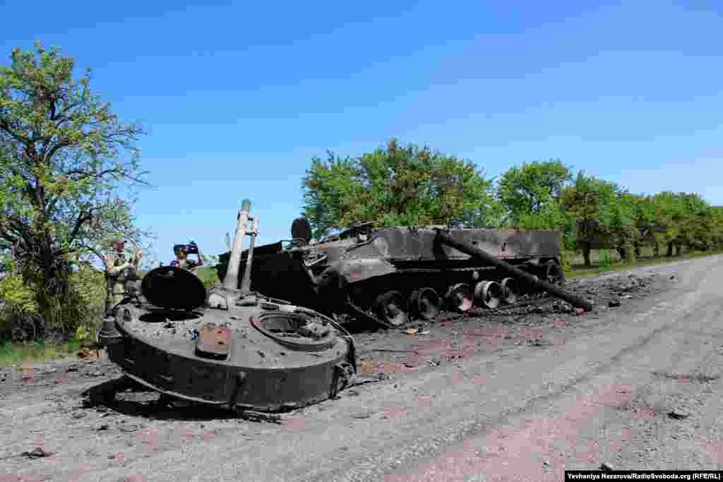 Підбитий українськими військовими російський БМП-3. Така техніка наразі є на озброєнні лише в РФ